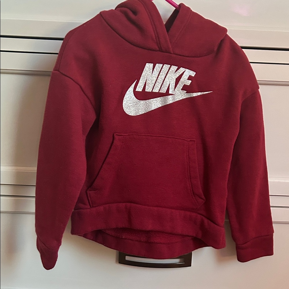 Nike Kids Burgundy Hoodie